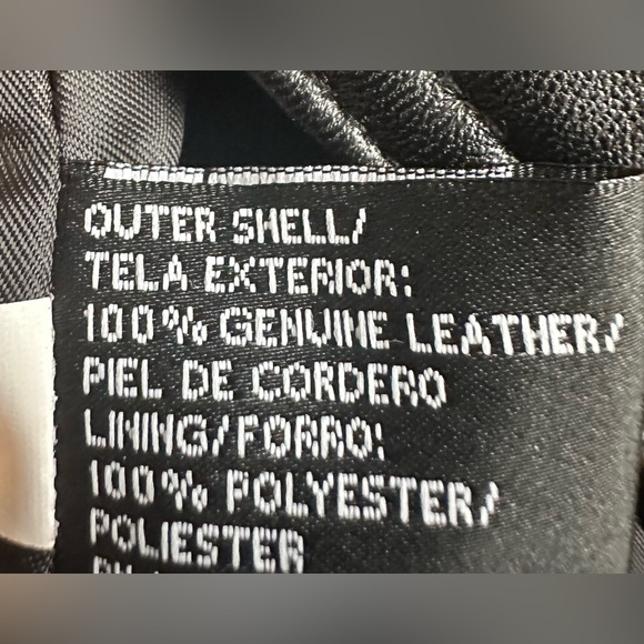 Worthington Lambskin leather jacket, size L, black - Picture 8 of 12